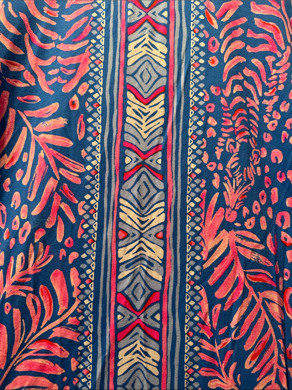 NWT Lilly Pulitzer Ophelia  Blue & Pink Printed Shift Dress size L - Picture 2 of 5